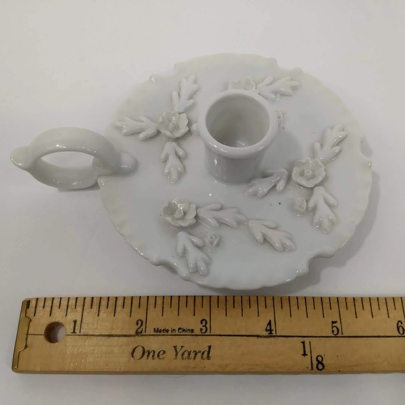 Vintage Victorian Porcelain Candle Holder - Picture 6 of 6